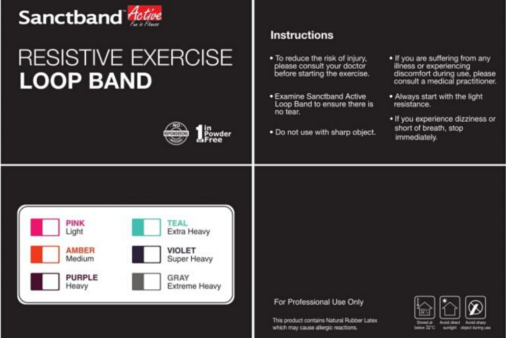 کش مینی لوپ اکتیو خاکستریSANCTBAND سنتس باند